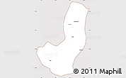 Classic Style Simple Map of Longojo, cropped outside