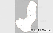 Gray Simple Map of Longojo, cropped outside