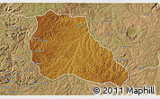 Physical 3D Map of Mungo, satellite outside