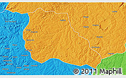 Political 3D Map of Mungo