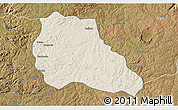 Shaded Relief 3D Map of Mungo, satellite outside