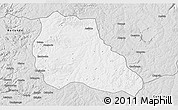 Silver Style 3D Map of Mungo