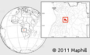 Blank Location Map of Mungo