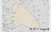 Shaded Relief Map of Mungo, desaturated