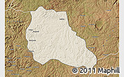 Shaded Relief Map of Mungo, satellite outside