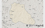 Shaded Relief Map of Mungo, semi-desaturated