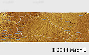 Physical Panoramic Map of Mungo