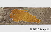 Physical Panoramic Map of Mungo, semi-desaturated