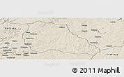 Shaded Relief Panoramic Map of Mungo