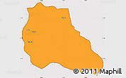 Political Simple Map of Mungo, cropped outside
