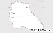 Silver Style Simple Map of Mungo, cropped outside