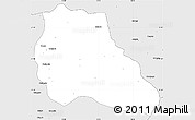 Silver Style Simple Map of Mungo