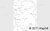 Blank Simple Map of Huambo