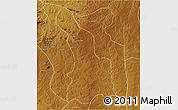 Physical 3D Map of Tchikala-Tcholo.