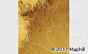 Physical Map of Caluquembe