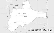 Silver Style Simple Map of Chiange