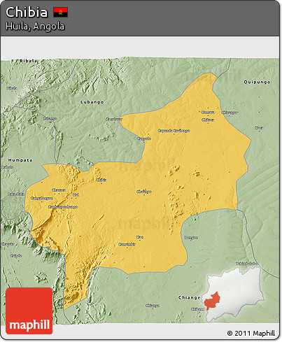 Savanna Style 3D Map of Chibia