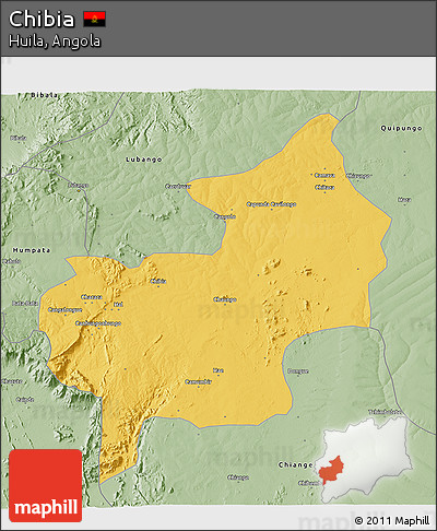 Savanna Style 3D Map of Chibia