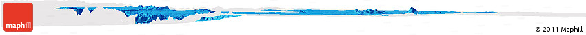 Political Horizon Map of Chibia, single color outside