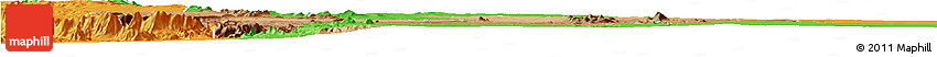 Satellite Horizon Map of Chibia, political outside