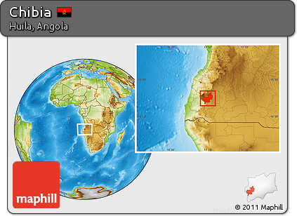 Physical Location Map of Chibia