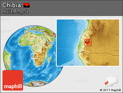 Physical Location Map of Chibia