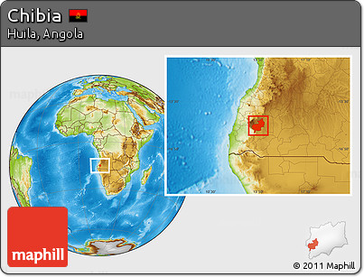 Physical Location Map of Chibia