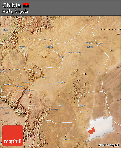 Satellite Map of Chibia