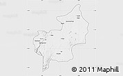 Silver Style Map of Chibia, single color outside