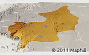 Physical Panoramic Map of Chibia, lighten, semi-desaturated
