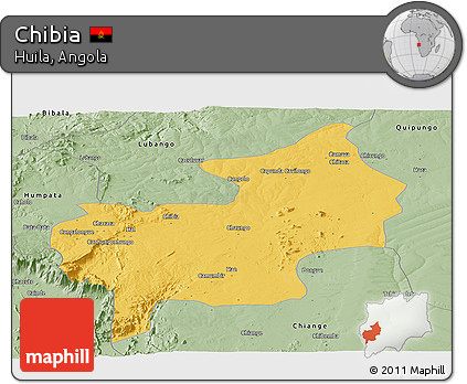 Savanna Style Panoramic Map of Chibia