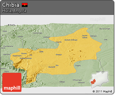 Savanna Style Panoramic Map of Chibia