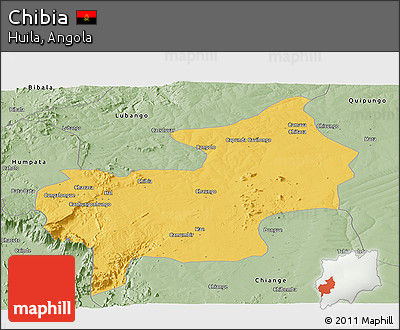 Savanna Style Panoramic Map of Chibia