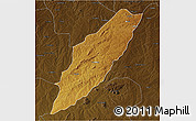 Physical 3D Map of Chipindo, darken