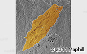 Physical 3D Map of Chipindo, desaturated