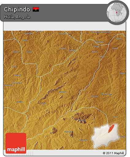 Physical 3D Map of Chipindo