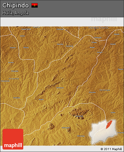 Physical 3D Map of Chipindo