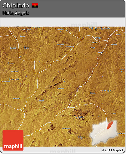 Physical 3D Map of Chipindo