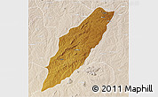 Physical 3D Map of Chipindo, lighten