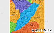 Political 3D Map of Chipindo