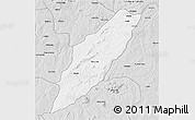 Silver Style 3D Map of Chipindo