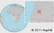 Gray Location Map of Chipindo