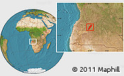 Satellite Location Map of Chipindo