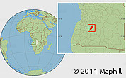 Savanna Style Location Map of Chipindo