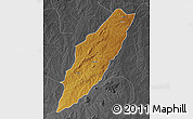 Physical Map of Chipindo, darken, desaturated