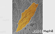 Physical Map of Chipindo, desaturated
