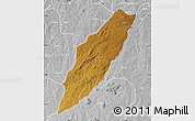 Physical Map of Chipindo, lighten, desaturated