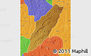 Physical Map of Chipindo, political outside