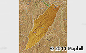 Physical Map of Chipindo, satellite outside
