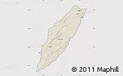 Shaded Relief Map of Chipindo, cropped outside